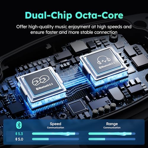 ASMAX F1 3-Mode Motorcycle Helmet Intercom for 10 Riders, Offline Voice Control Motorcycle Bluetooth Headset with Hi-Fi Speaker, Multitasking,Mesh Helmet Communication Systems, Fast Charging, 2 Pack