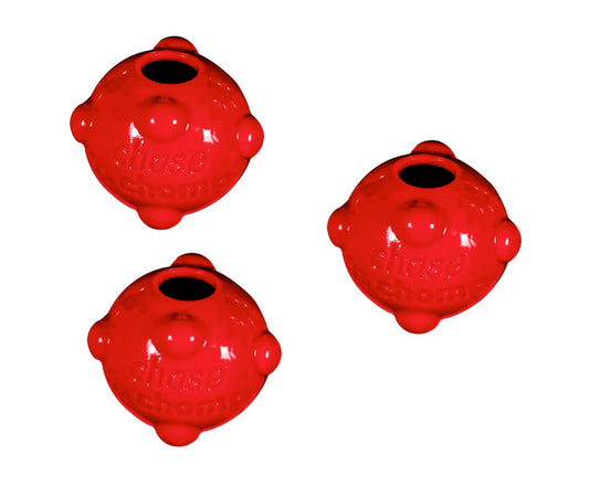 Chase 'n Chomp Amazing Squeaker Ball Toy for Pets (Molecule 3 Pack)