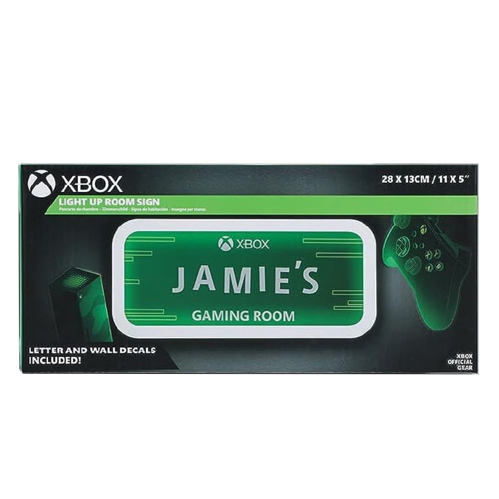 PlayStation Light up Room Sign - Officially Licensed Customisable Gaming Room Decor, Stickers for Personalisation Included, LED Light Powered by 3xAAA Batteries | Paladone