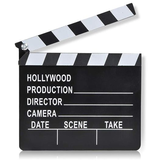 ArtCreativity Movie Clapboard, Hollywood Movie Theme Party Decorations, Academy Awards Party Supplies and Film Décor, Slate Clapperboard Prop for Stage Plays, Fun Photo Booth Prop