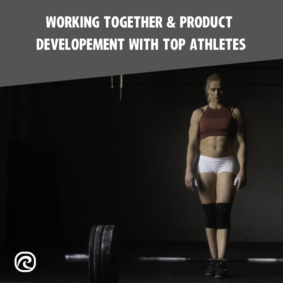 Rehband 5mm Knee Sleeves for Functional Training, Cross-Training & Powerlifting, Weightlifting Knee Support made of Neoprene, Unisex, Colour:Black - 1 Pair, Size:XX-Large