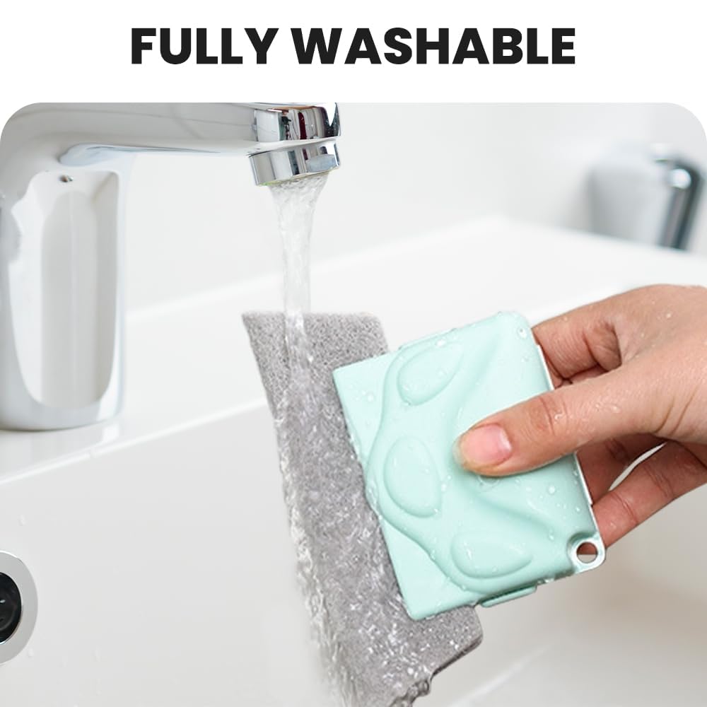 Window Groove Cleaning Brush,2024 New Hand-held Magic Window Track Cleaner Tools Set,Groove Cleaning Brush Window or Sliding Door for Sliding Door, Sill, Tile Lines, Shutter (Gray)