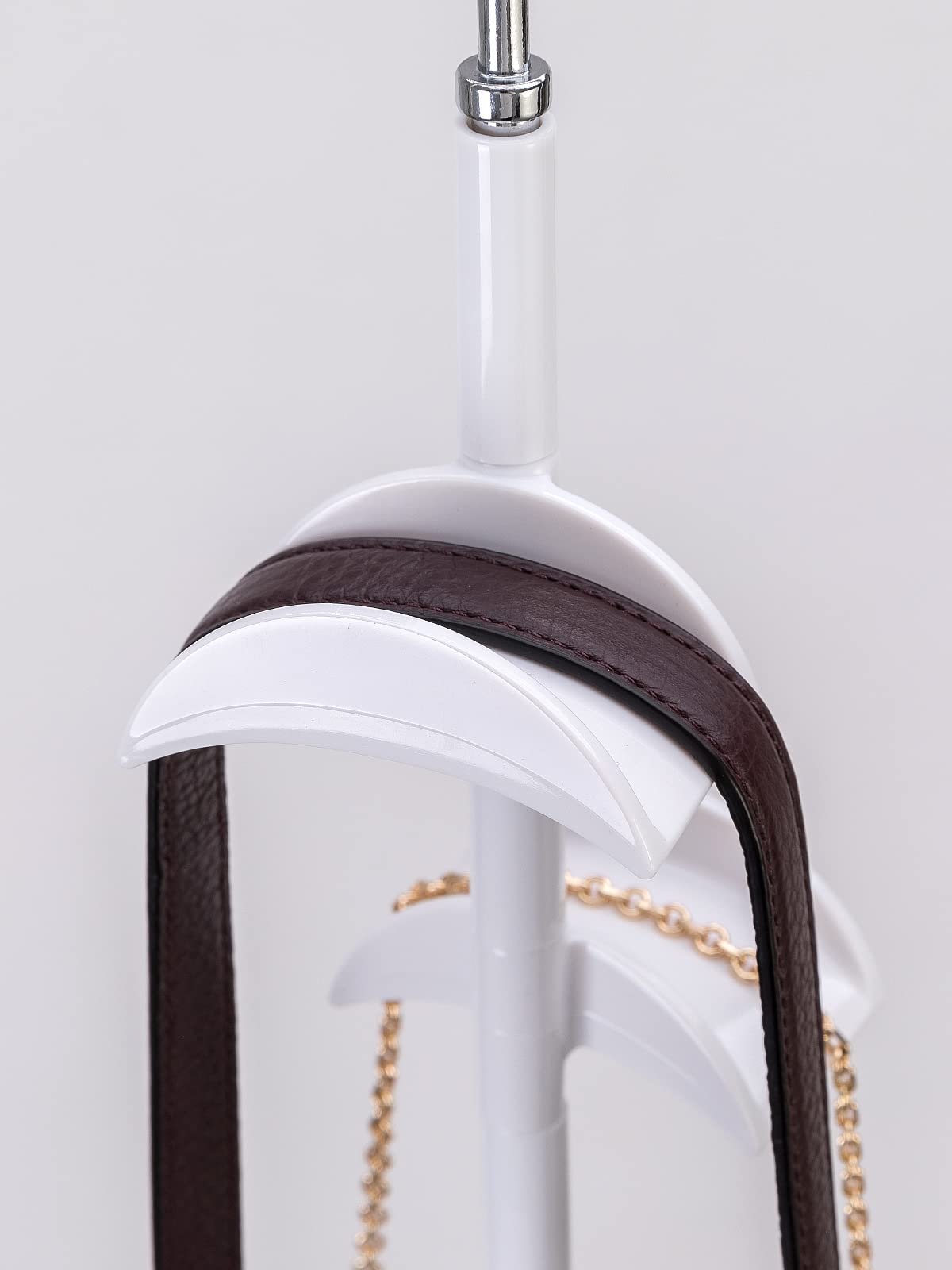 Purse Hanger for Closet - Rotating Handbag Hanging Hook Bag Storage Space Saver with 4 Hooks, Hanging Organizer for Scarf Handbag Belt