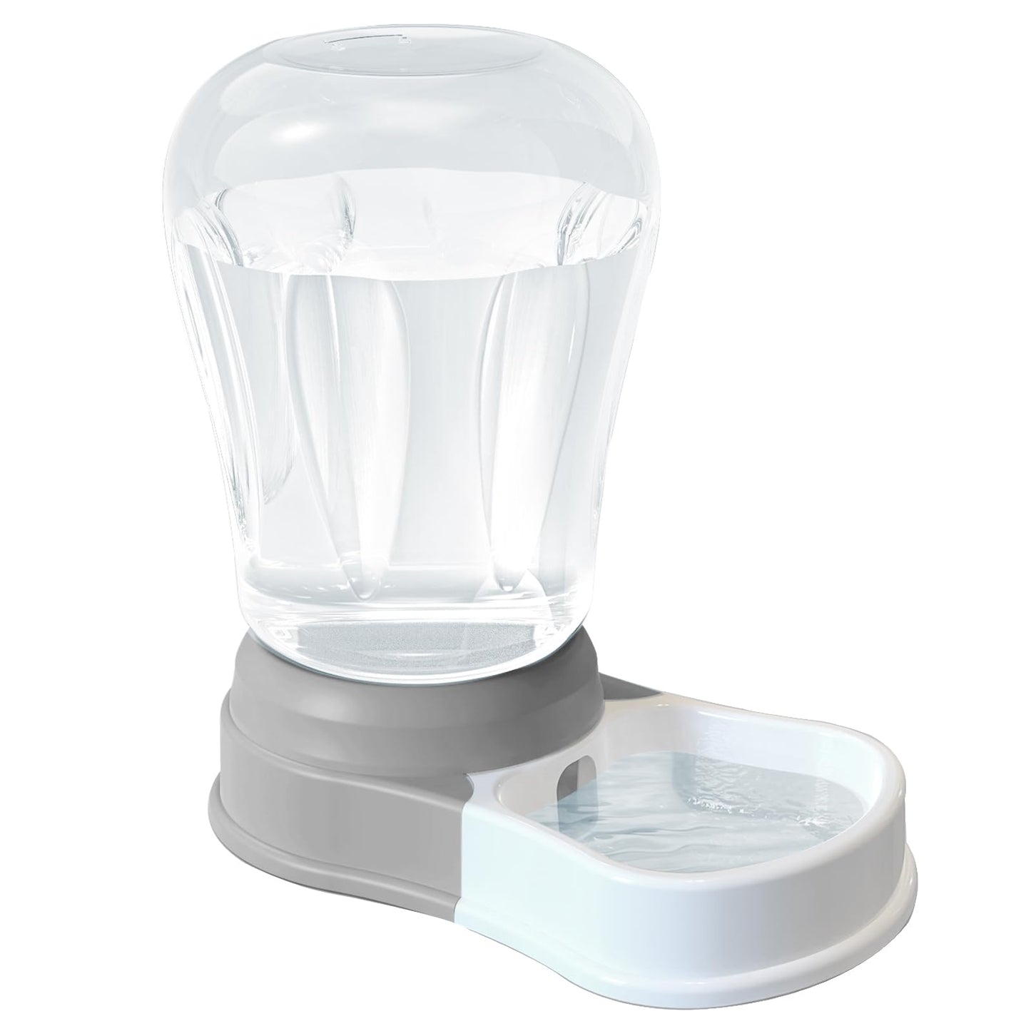 6L Automatic Dog Water Bowl Dispenser - Staltwo Pet Water Dispenser, Large Capacity Water Feeder for Cats and Dogs, BPA-Free, 6-Liter Grey