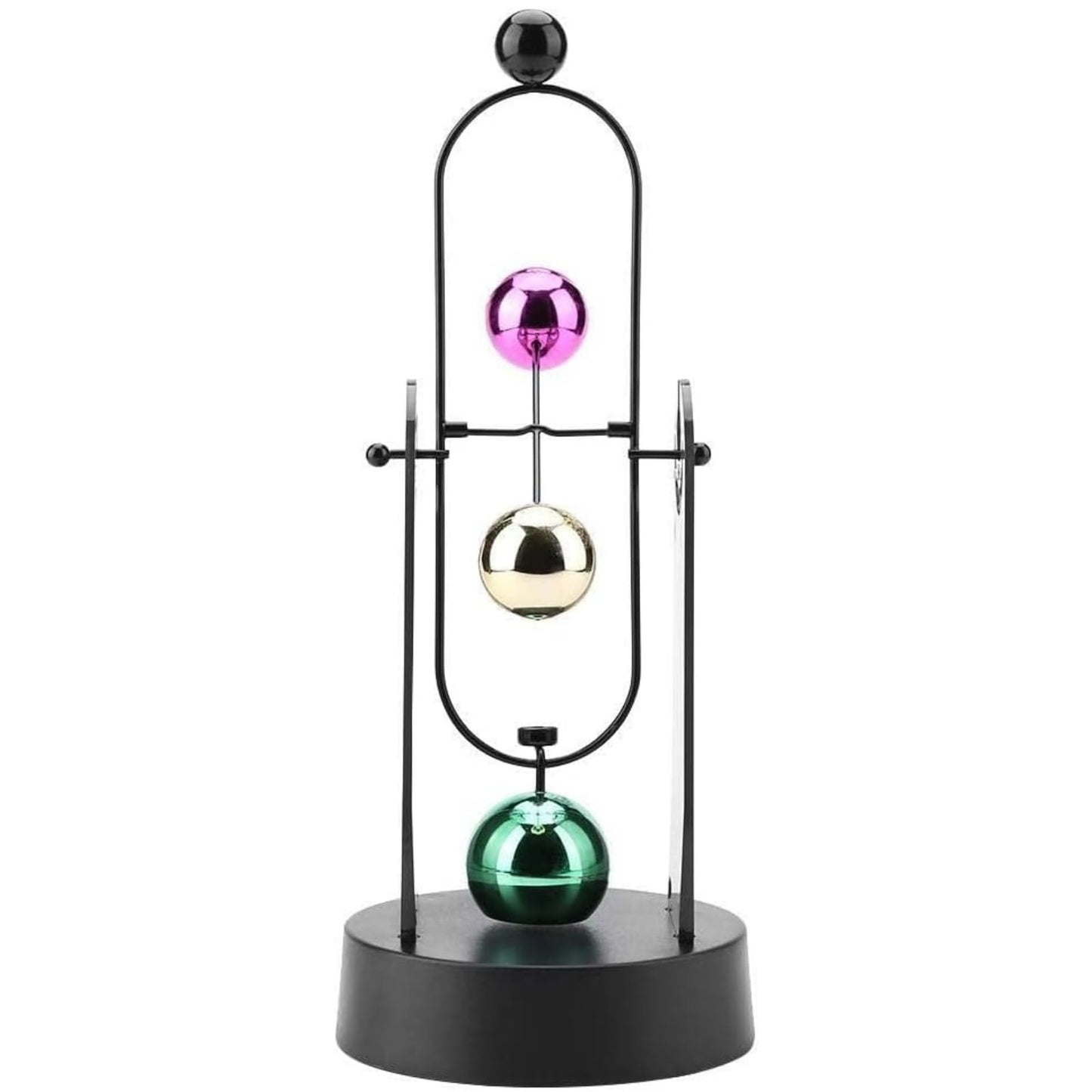 ZJchao Perpetual Motion Machine, Electronic Swinging Model, Art Craft Decoration Perpetual Motion Swing Balance Balls Office Desk Science Ornament Home Decor Gift(No Batteries Included)