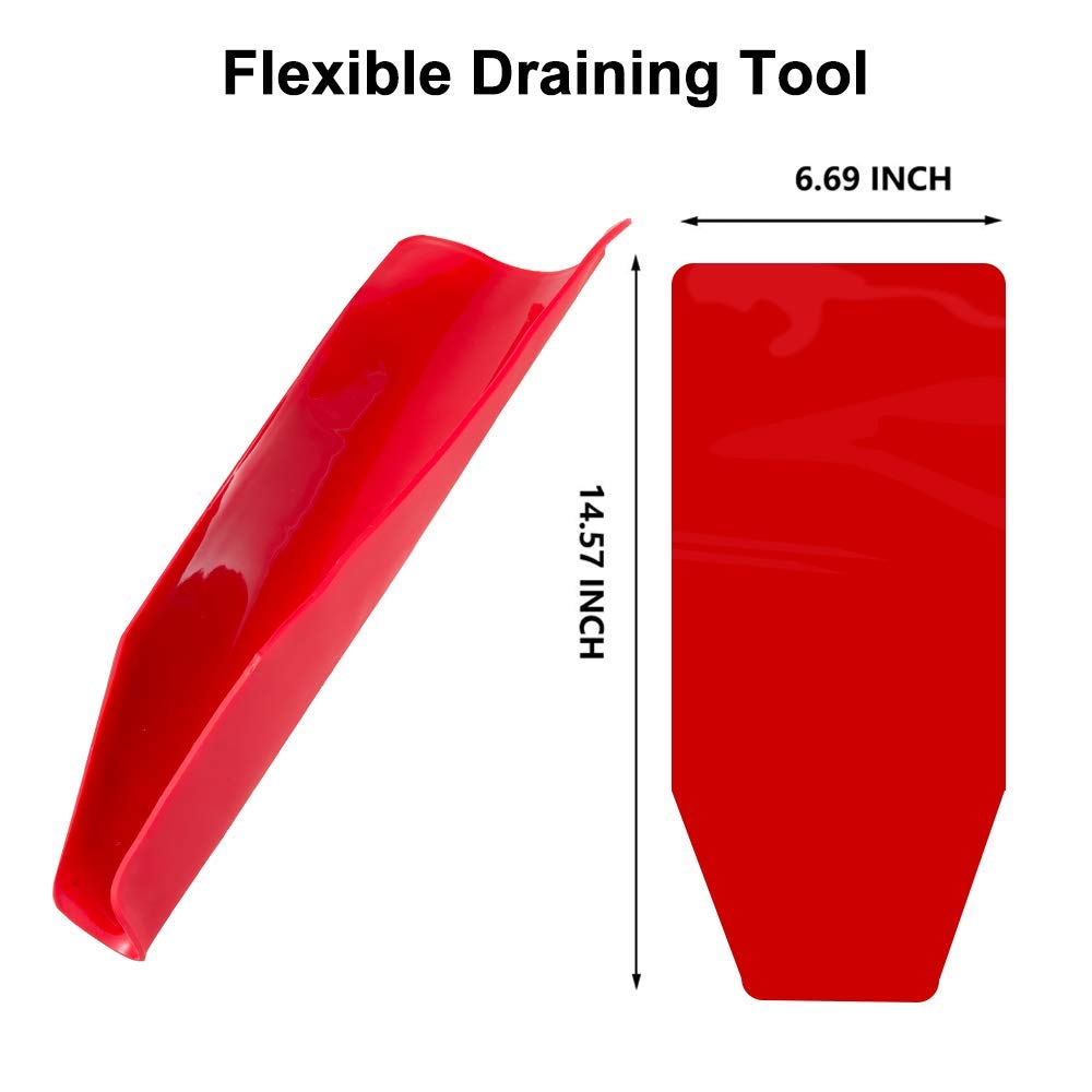 Flexible Draining Tool - Foldable Oil Drain Funnel, Moldable - Ideal for Oil Change