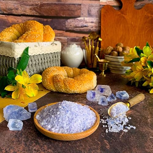 Ancient Blue Salt – Rare Mineral Treasure | High Potassium, Low Sodium, Pure & Unprocessed | Gourmet-Grade by Richure 100g (3.52 oz)