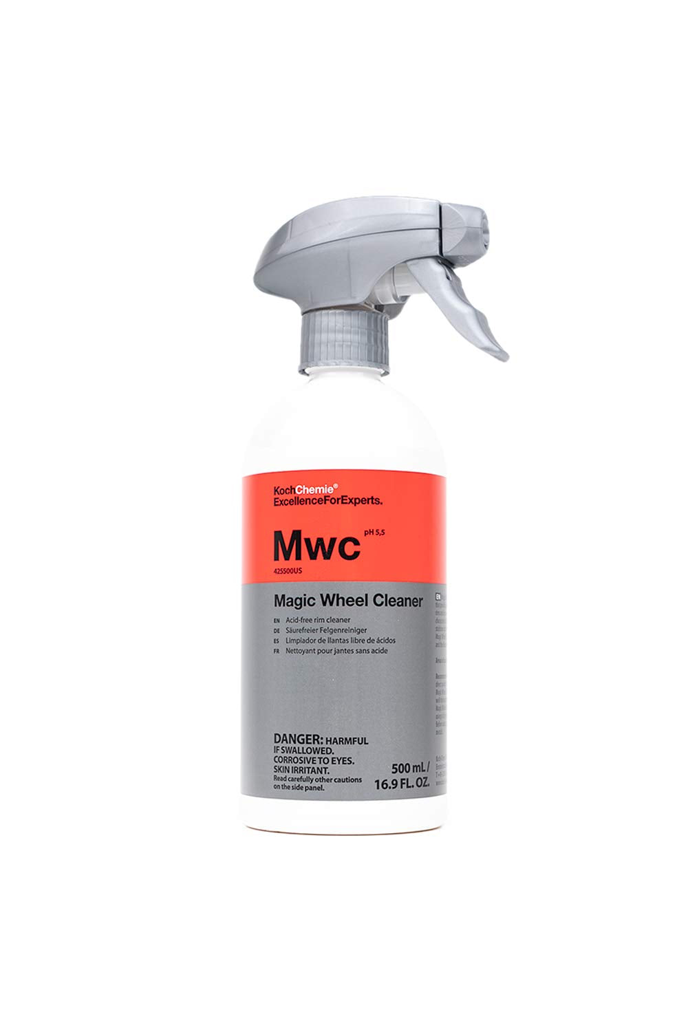 KOCHCHEMIE Magic Wheel Cleaner - Powerful Rim and Rim Well Cleaner; Acid Free, Dissolves Iron Particles Using Visible Red Discoloration, Excellent Adhesion and Viscosity (500 milliliters)