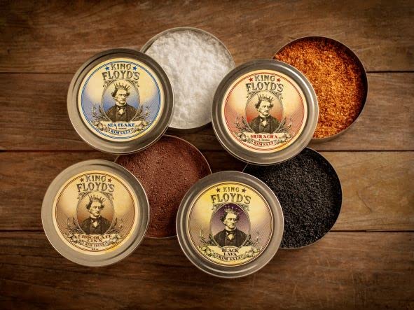 King Floyd's Sriracha Blend Rimming Salt, A+ Blend of Spices and Salt, Dress up your Margaritas and Palomas and kick it up a notch with this Beautiful and Delightful Addition, 4.0 oz Tin