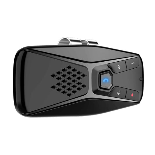 Docooler Car Bluetooth Speaker for Cell Phone, Portable Bluetooth Handsfree Car Kit Wireless in Car, in-Car Sun Visor Mounted Speakerphone with Visor Clip & Mic - Black