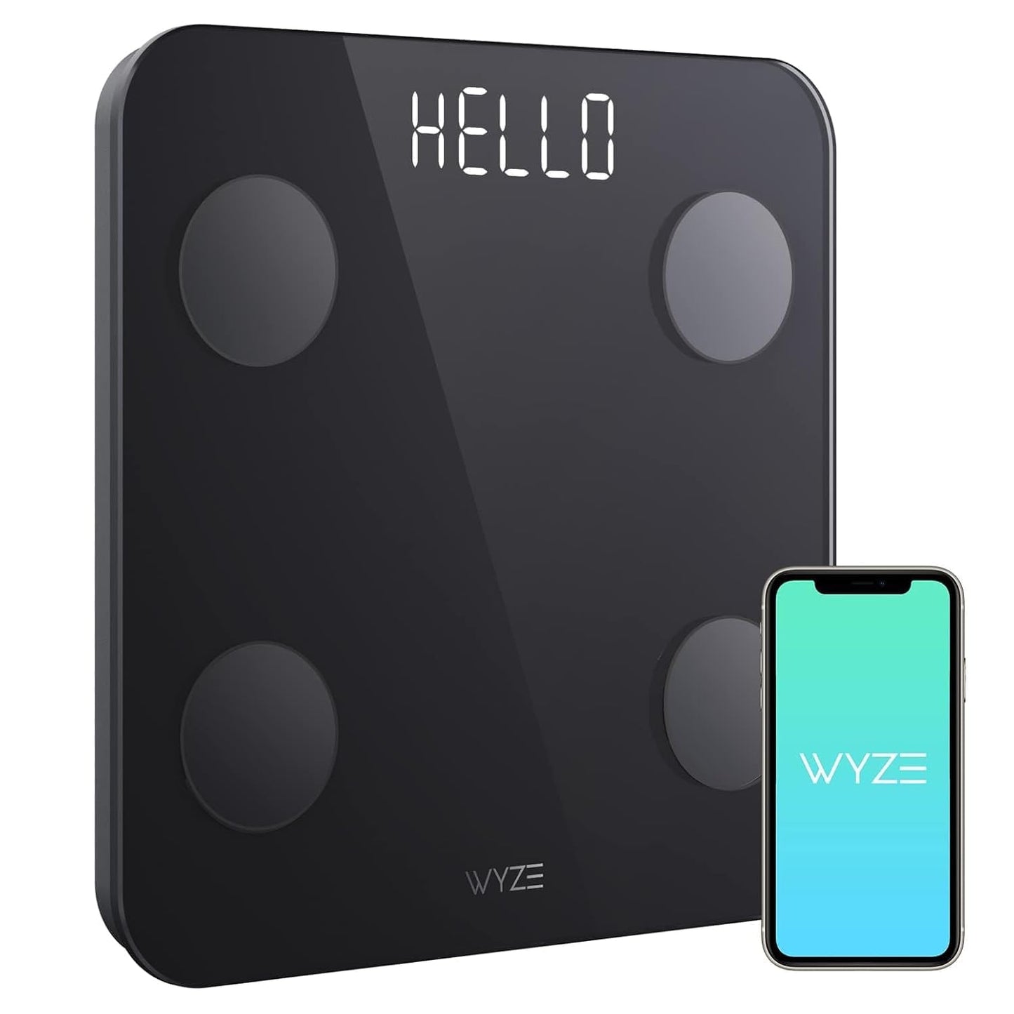 Wyze Smart Scale for Body Weight and Fat, FSA HSA Eligible, Digital Bathroom Scale, Weighing Machine for People's Muscle BMI, Bluetooth Electronic Body Composition Monitor, 400lb