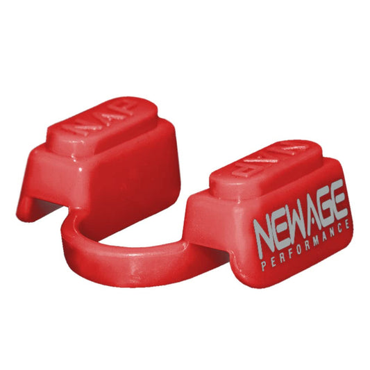New Age Performance 5DS Universal Fitness Mouthpiece, Increase Athletic Performance for Endurance, Weightlifting & All Non-Contact Sports, Red