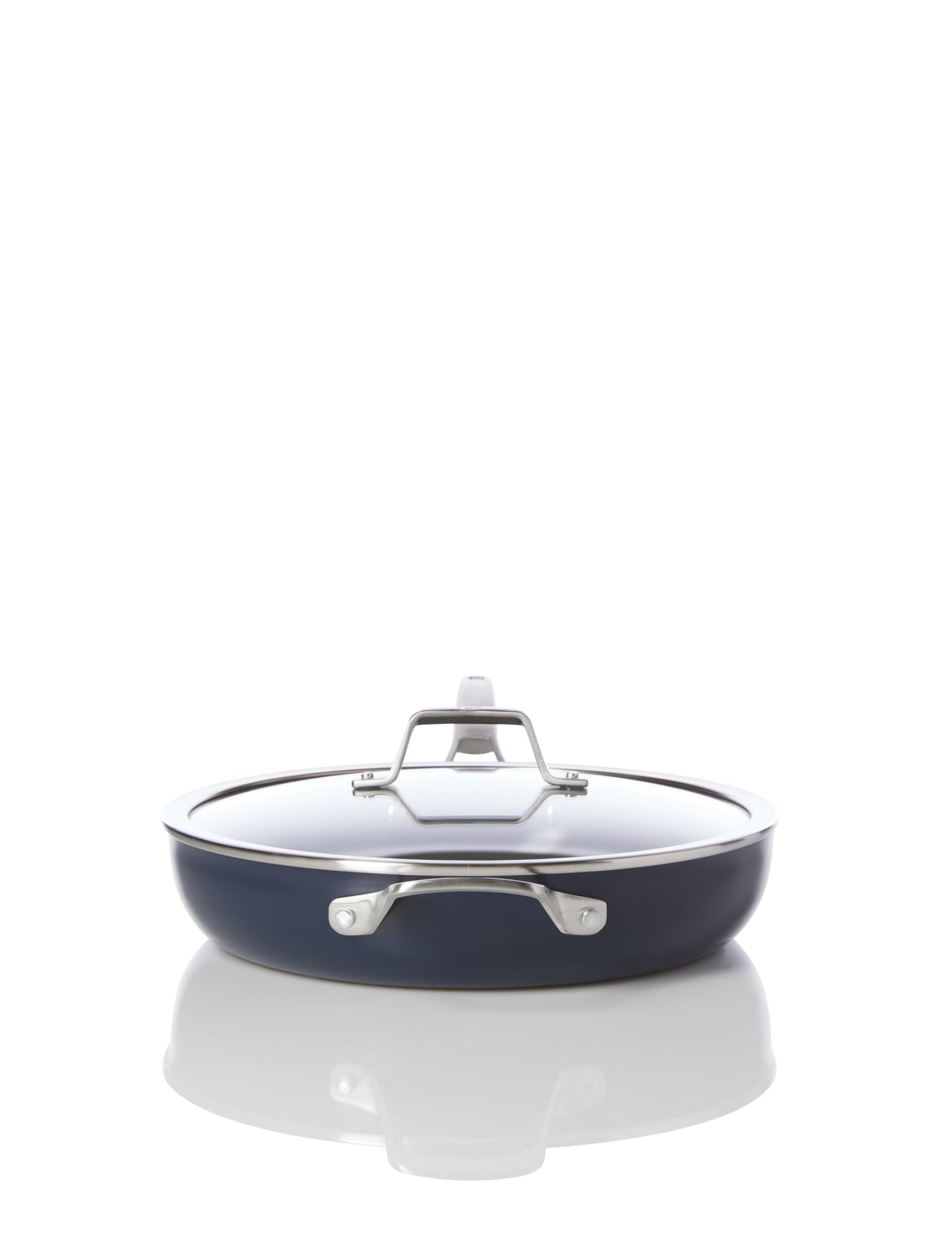 Calphalon® Premier Ceramic Nonstick 12" Frying Pan with Lid, Midnight Blue