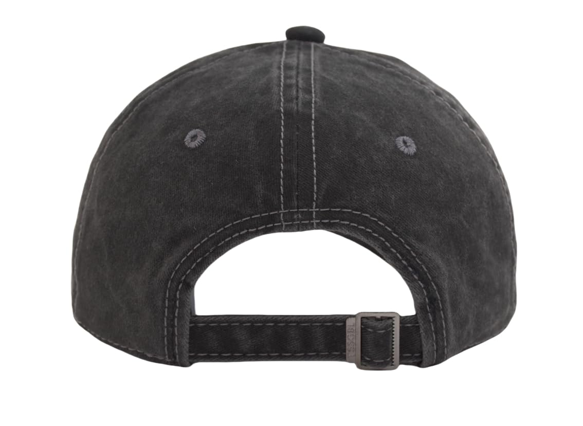 AOSMI 3D Embroidery DAD Hat (One Size/XXL) Vintage Washed Cotton Baseball Cap Father's Day Birthday Gift Ball Cap Black