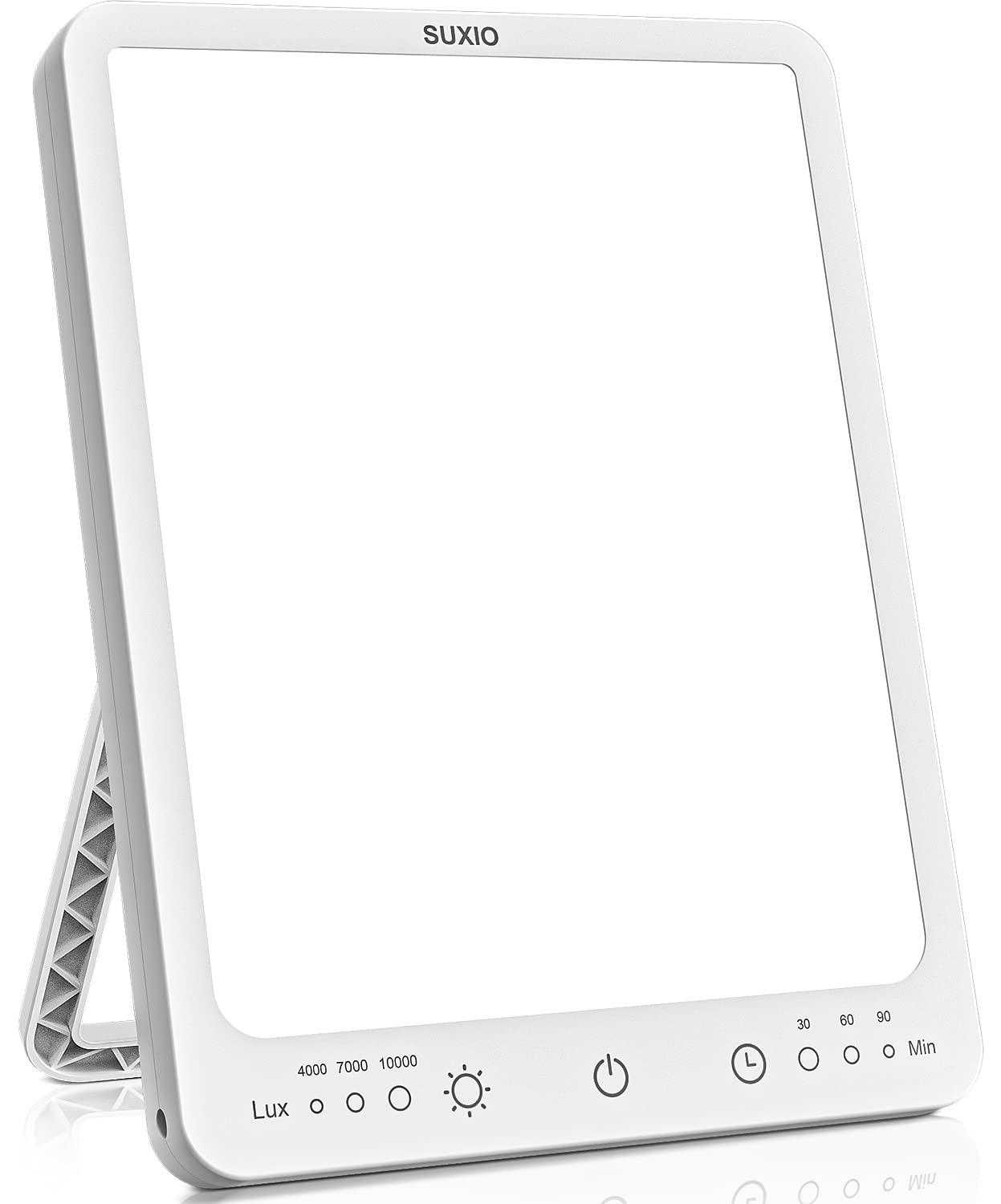 SUXIO Light Therapy Lamp - 10000 Lux Therapy Light, 3 Timing & Mode Happy Lamp, Touch Control Daylight Lamps with Memory Function, Portable Light Therapy Box for Home/Office Use As Lift Mood