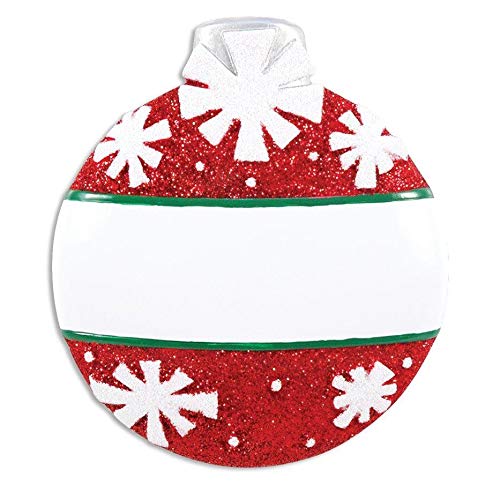 Personalized Red Ball Ornament - Snowflakes Ornaments Big Red Christmas Balls Christmas Tree Ornaments Red Christmas Ornaments Shatterproof Christmas Ornaments Christmas Ball Ornaments by Elves