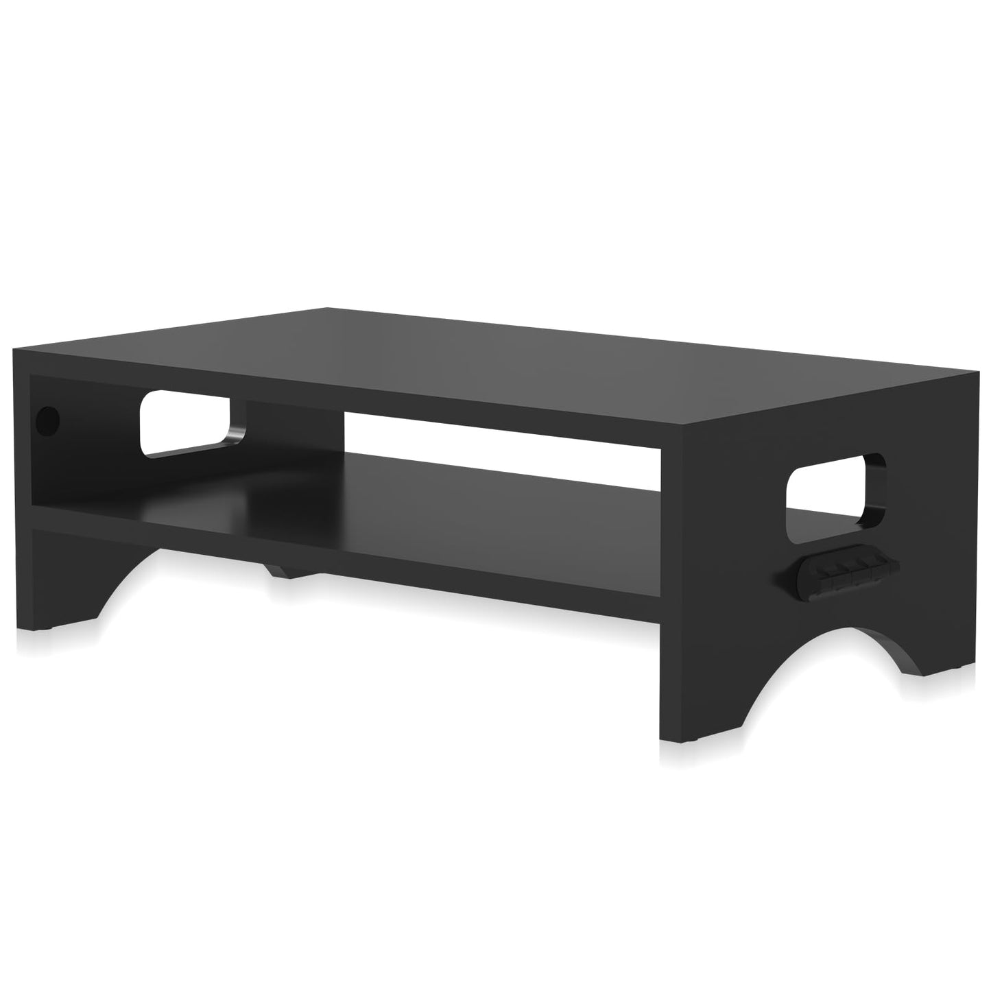 Pholiten Monitor Stand Riser 3 Height Adjustable, Desk Organizer for Monitor with Airflow Vents, Laptop Stand for Desk, Up to 44lbs