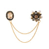 Rhinestone Crystal Flower Chain Brooches for Women Men'S Brooch Decoration for Jackets Coat Suit Tuxedo Tie Cubic Zirconia Cool Badge Lapel Pins