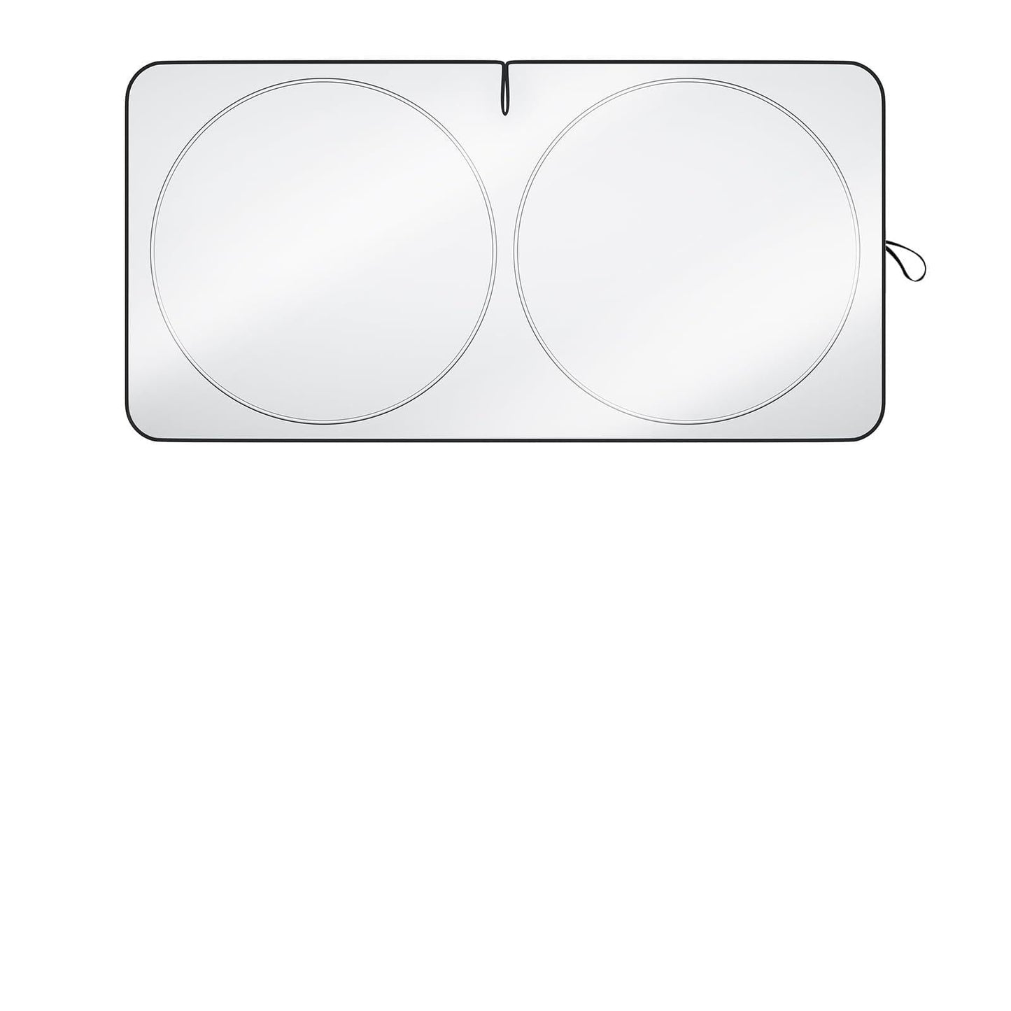 Wigoo 2025 Upgrade Car Windshield Sun Shade [100% Light Block, 4th-Gen Cooling Tech] Foldable Heat Insulation Interior Sun Visor with Storage Bag for Sedans/SUVs/Hatchbacks (M (64"x32")