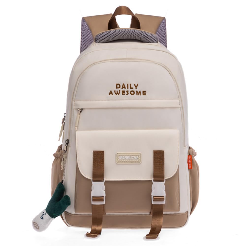 Kawaii Backpack with Cute Pendant Accessories Aesthetic Casual Travel Backpack Unisex 20L (blue)