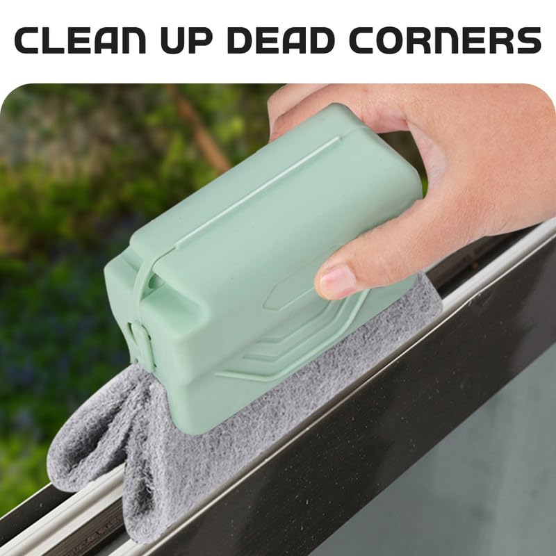 Magic Window Cleaning Brush - Multi-Purpose Groove & Track Cleaning Tool Set (Mix-3pcs) - Clean Windows, Sills & Spaces