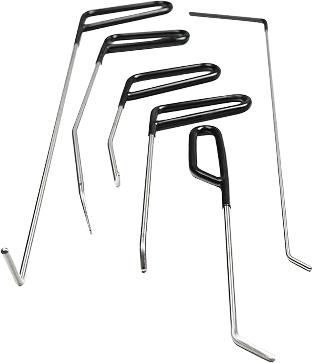 DR01 Stainless Steel Paintless Dent Repair Rods 6Pack- The Car Body Work Tool for Professional and DIY Minor Dents, Door Dings and Hail Damage Removal