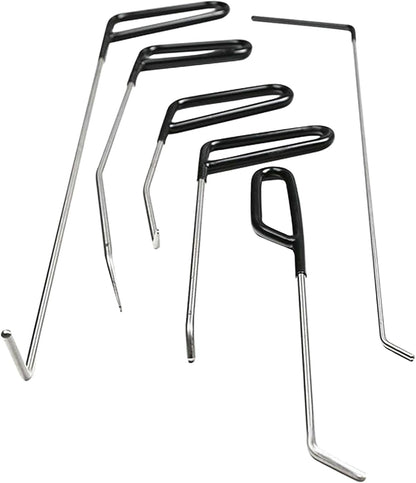 DR01 Stainless Steel Paintless Dent Repair Rods 6Pack- The Car Body Work Tool for Professional and DIY Minor Dents, Door Dings and Hail Damage Removal