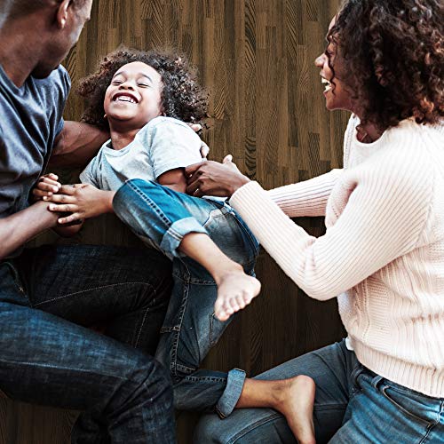 Forest Floor 5/8 Inch Thick Printed Foam Tiles, Premium Wood Grain Interlocking Foam Floor Mats, Anti-Fatigue Flooring, Walnut, 24 Sq Ft