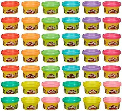 Play Doh Bulk Handout 42-Pack of 1-Ounce Modeling Compound Cans, Non Candy Halloween Handout Toys & Party Favors, Kids Arts & Crafts, Preschool Toys, Ages 2+ (Amazon Exclusive)