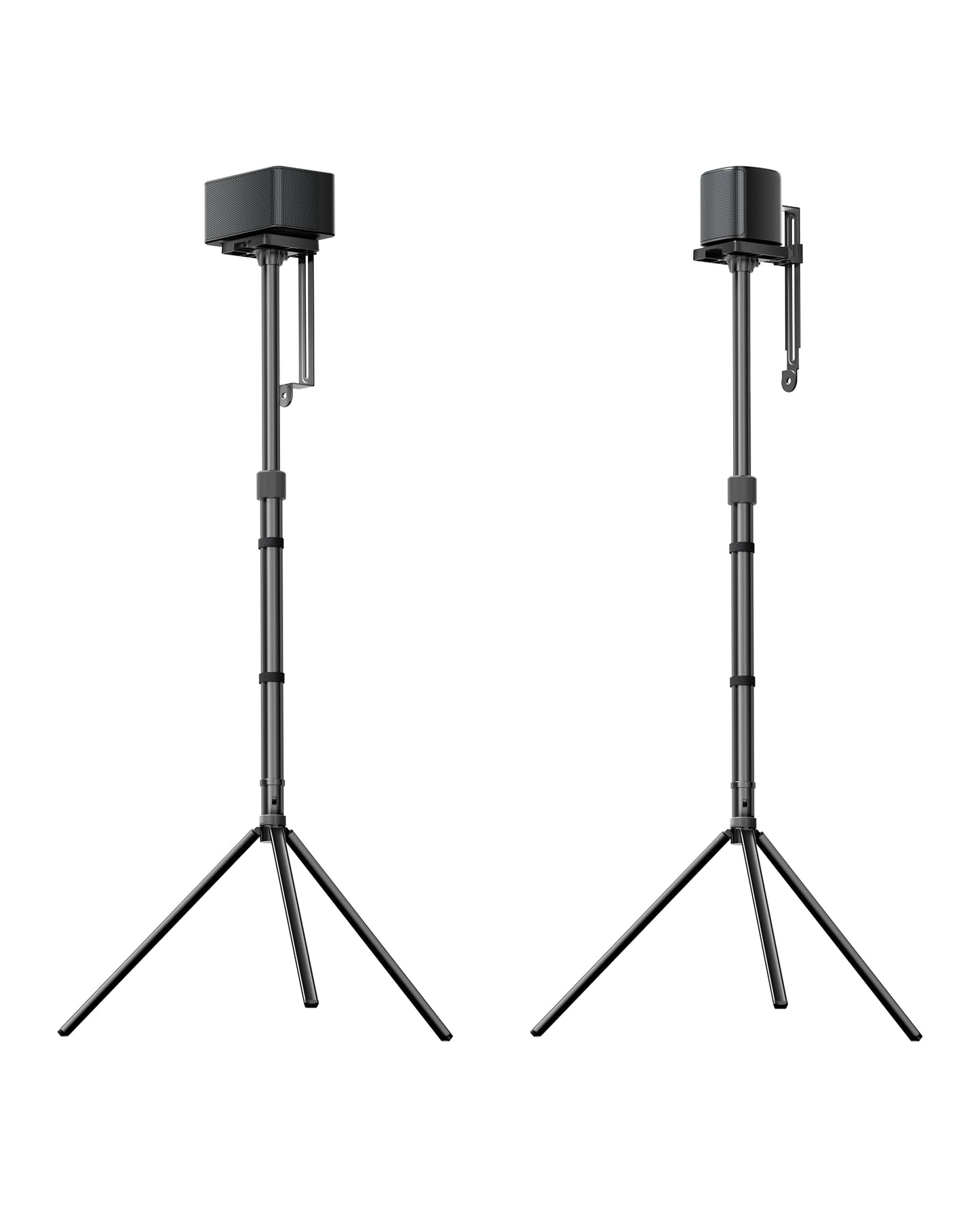 ULTIMEA Speaker Stands Pair, Height Adjustable Speaker Stand, Extends 24.4" to 36.6", Holds 6.6 lbs, Compatible with Most Brands & ULTIMEA Poseidon, Aura Series Surround Sound Speaker, Steady 310