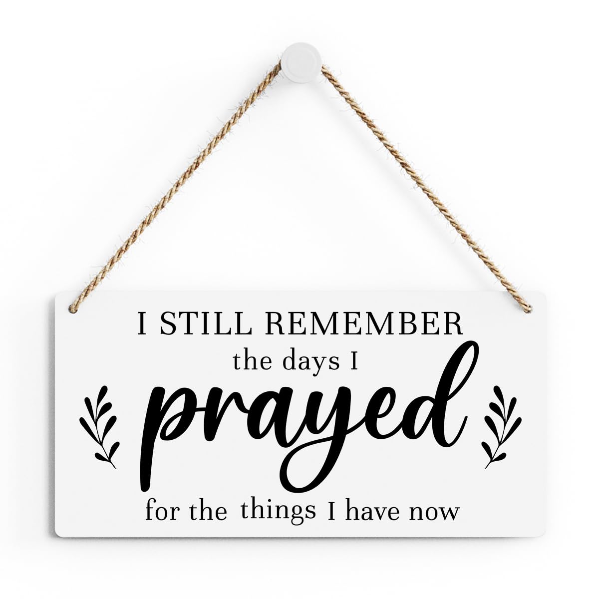 Christian Decor for Home I Still Remember The Days I Prayed Wall Decor Rustic Bible Verse Sign Scripture Printed Wood Sign Wall Art Religious Gifts Faith Based Gifts