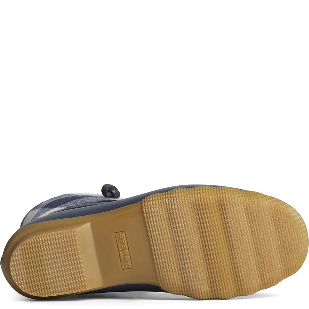 Sperry Ladies Footwear Women's Saltwater Seasonal Rain Boot, Navy Check, 5