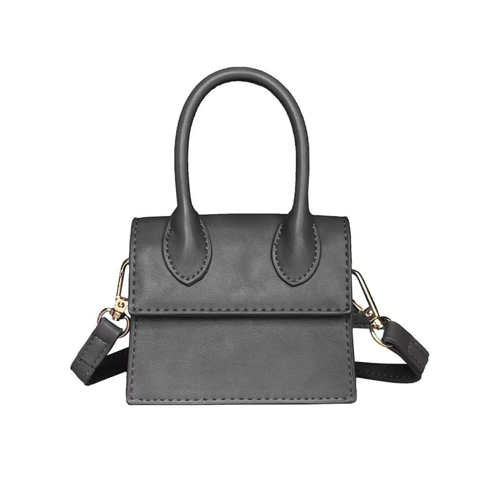 Cute Purse Mini Crossbody Bags for Women Top Handle Clutch Handbag (Black)