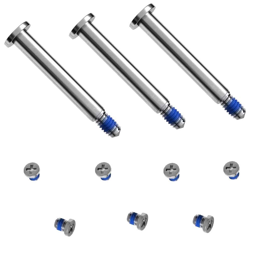 SLAUNT 4 Pack Rubber Feet and Replacement Bottom Case Screws Screwdriver Kit Set Compatible with Mac Book Pro 13" 15" 17" A1278 A1286 A1297 (Not for Retina Display)