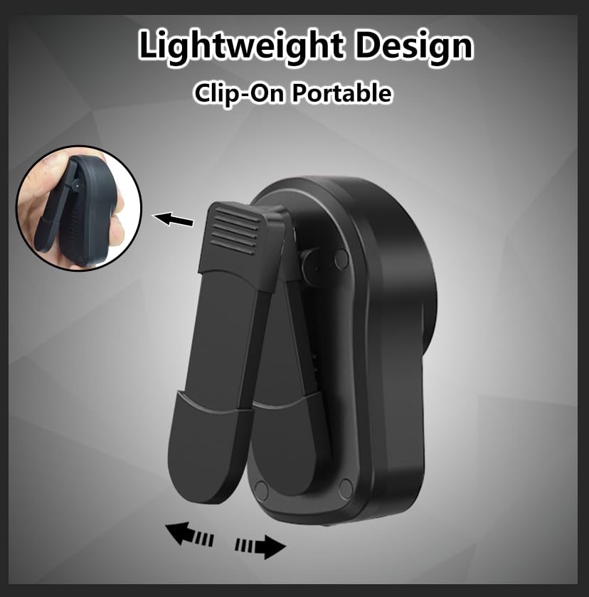 Mini Bluetooth Speaker, Clip-On Portable Speaker with Built-in Mics Hands-Free Music and Calls for Hiking/Biking, Waterproof Adjustable Volume Wearable Bluetooth Speakre, Gifts for Women/Men