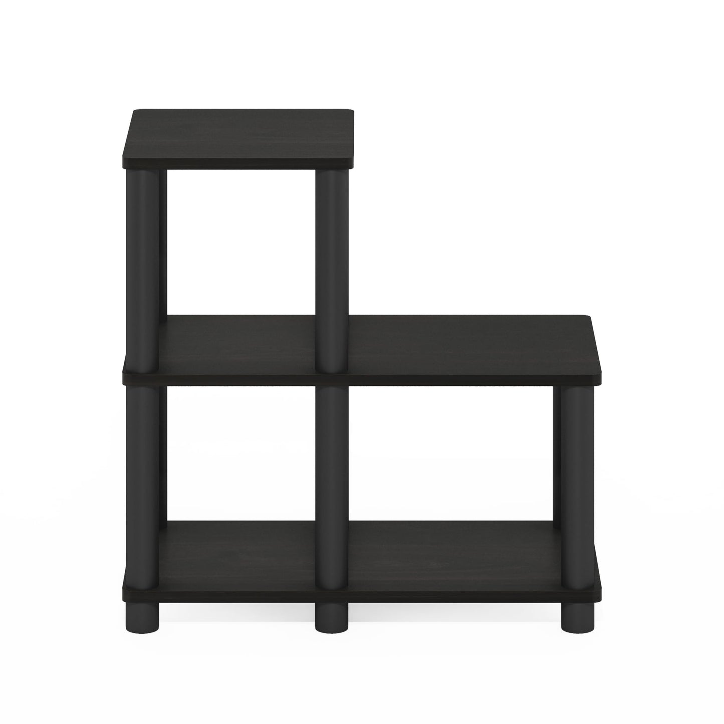 Furinno Turn-N-Tube Accent Decorative Shelf, Espresso/Black
