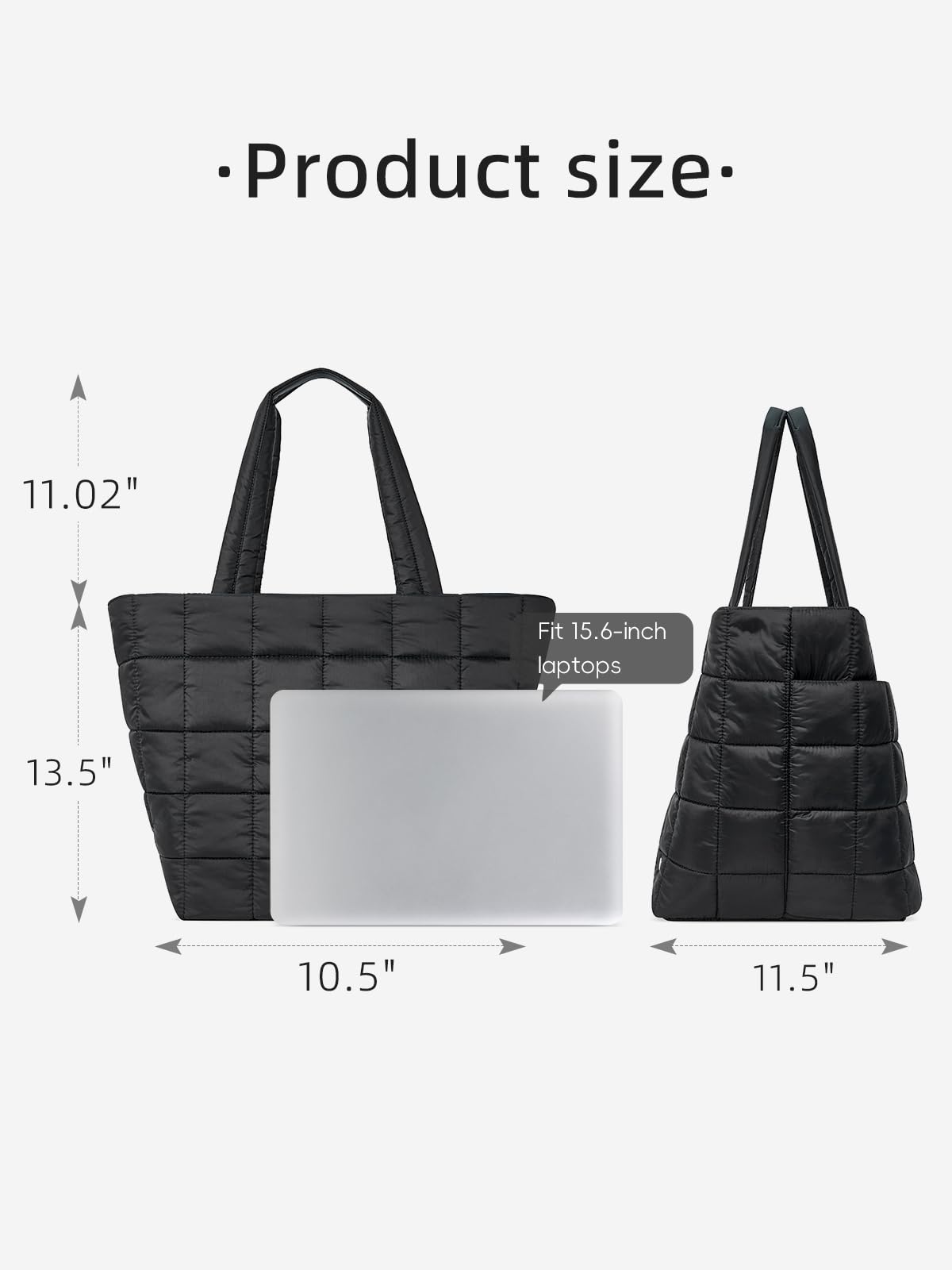 WESTBRONCO Small Puffer Crossbody Bags for Women, Puffy Quilted Purse Nylon Shoulder Handbag with Adjustable Strap