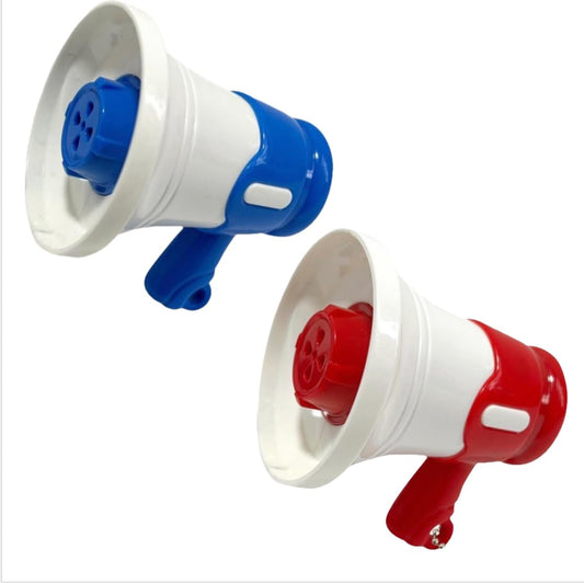 Flowersea Funny Mini Megaphone Toy Record and Play Prank Joke Gift for Adults & Kids Game Party Gifts (Set of 2)