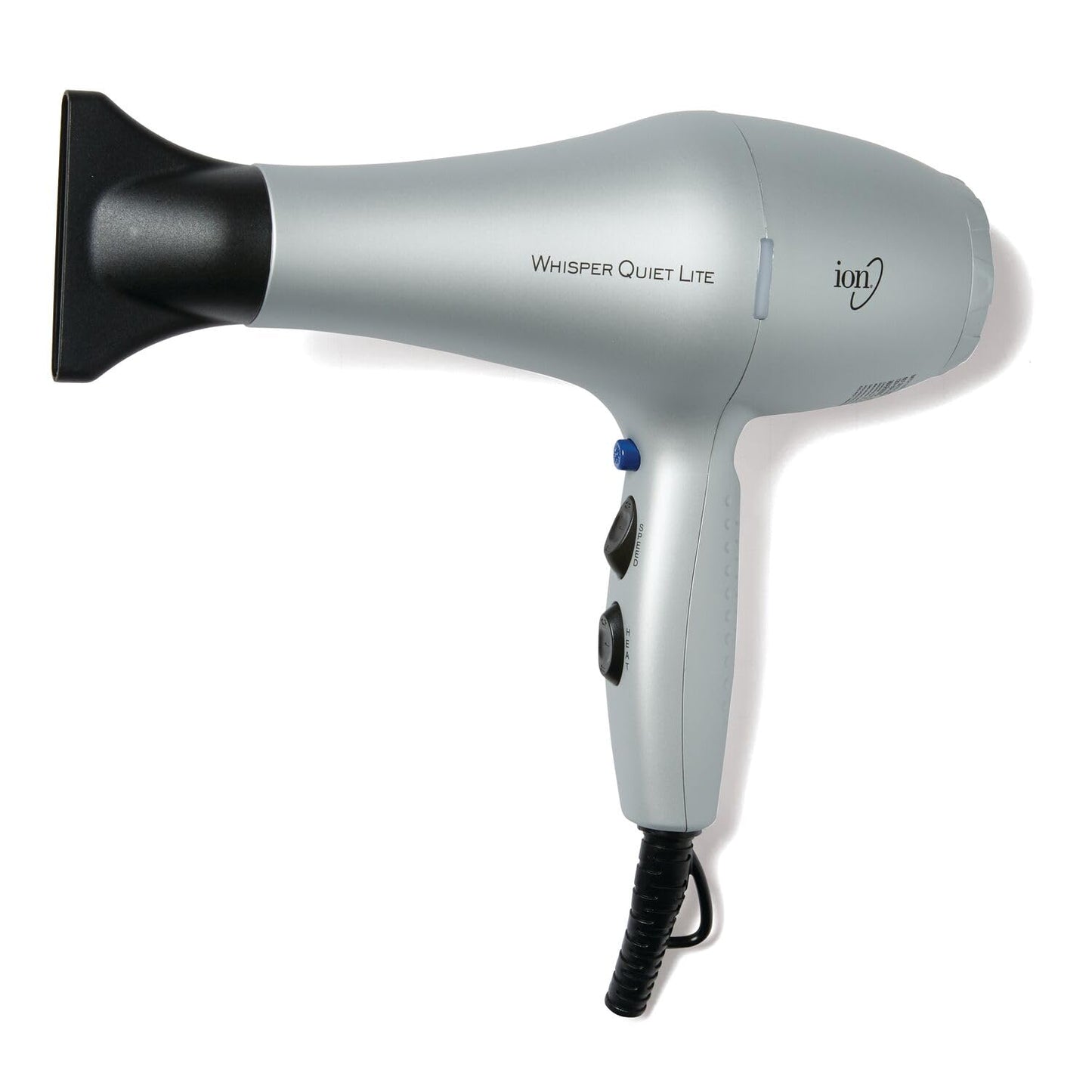 Ion Whisper Quiet Lite Ionic Ceramic Hair Dryer, 1875 Watts, Lightweight, Powerful, 4 Temperatures, 2 Speeds
