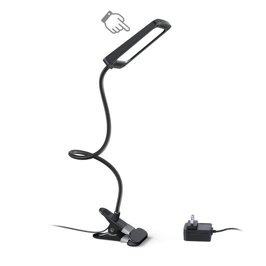 TROND LED Desk Lamp with Clamp, 1000LM Super Bright 3-Level Dimmable Desk Light 6000K Daylight, Extra-Long Flexible Gooseneck Clip on Light, Eye-Care Clamp Lamp for Painting, Workbench,Reading, Sewing
