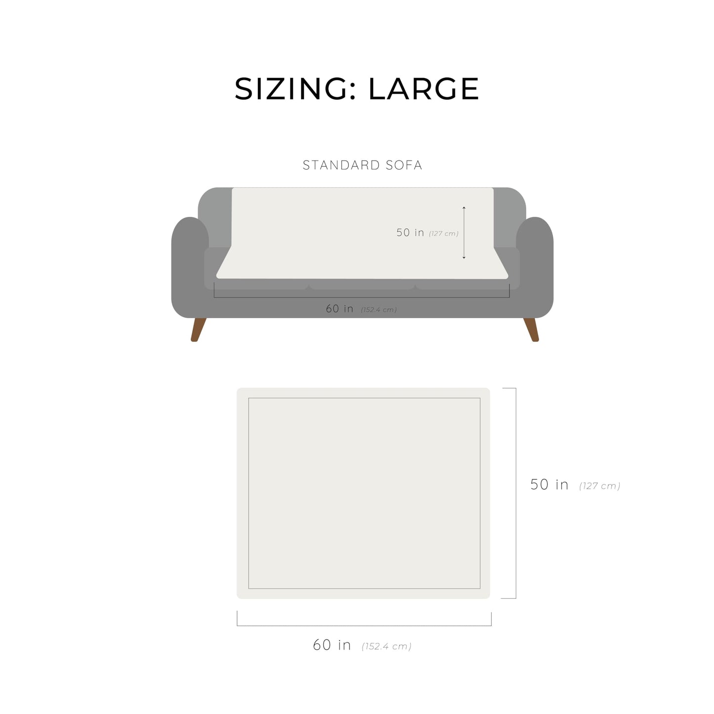 GRACED SOFT LUXURIES Throw Blanket Softest Warm Elegant Cozy Faux Fur Aesthetic for Travel, Home, Bed, Sofa, Couch, Living Room (Solid Ivory, Large 50" x 60")