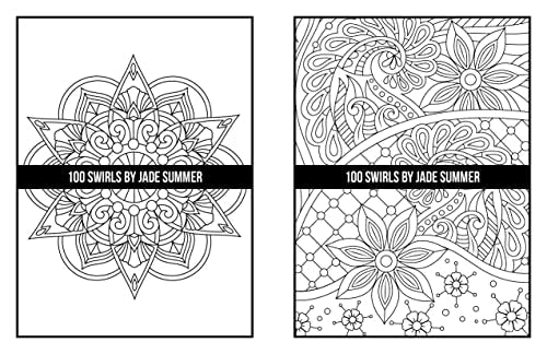 100 Swirls Coloring Book: For Adults with Fun, Easy, and Relaxing Designs