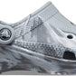 Crocs Classic Marbled Tie-Dye Clog Light Grey/Multi Men's 2, Women's 4 Medium