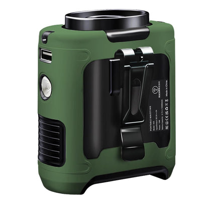 CAZOKASI 2024 Upgrade 10000mAh Waist Clip Fan Wearable Portable Personal Body Fans Powerful Upto 40H Cooling and Heatstroke Prevention (Gray and Orange)