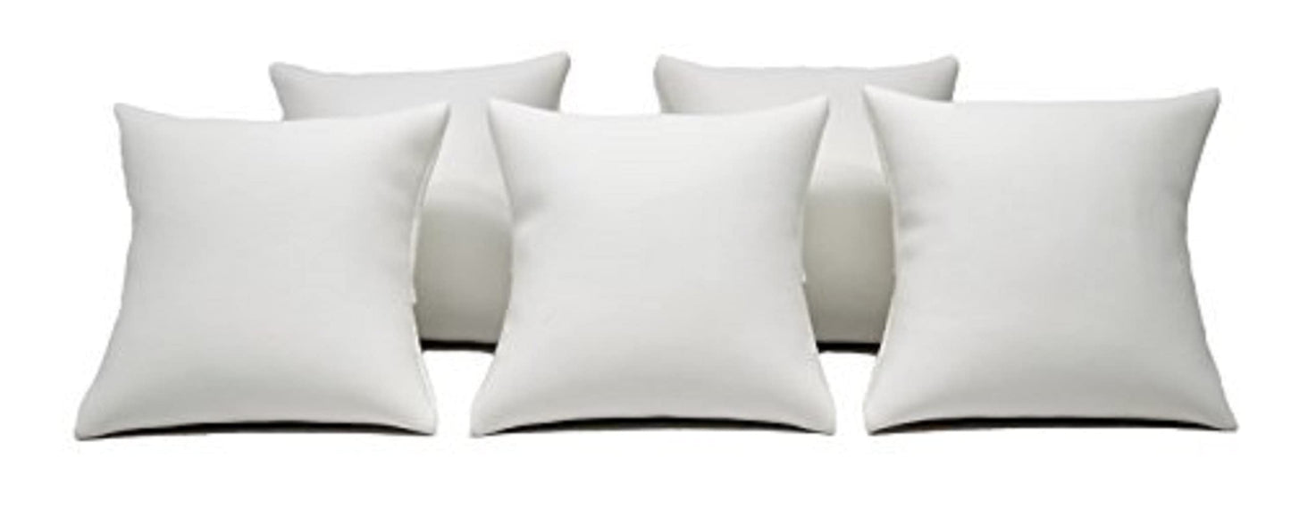 Novel Box White Leatherette Jewelry Display Watch Pillow 5 Pack - Bracelet Pillows for Easy Care & Soft Protection - Watch Cushion for Birthday, Valentine’s Day & Wedding Gift Displays