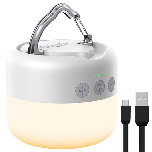 LED Camping Lantern Rechargeable 1000LM, Up to 300H Running Time Camping Tent Light, 6700mAh Emergency Light for Hurricane, Power Outages, Home, Hiking, Water-Resistant