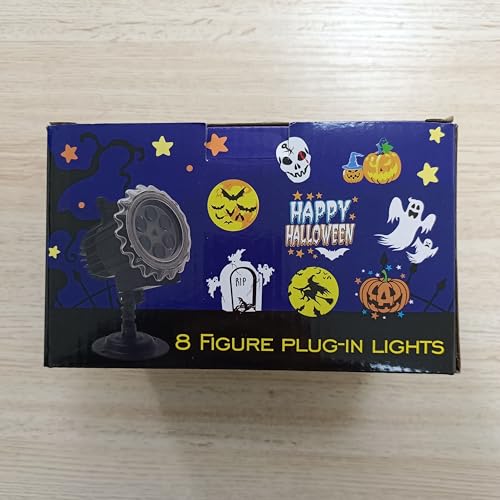 Segotendy Holiday Projector Lights Outdoor, 8 Images Mode with 96 Cartoons,Waterproof Holiday Projector with Remote Control Timer for Valentine Decorations Easter Christmas Halloween Birthday Party