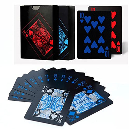 2 Deck of Waterproof Poker Cards and Playing Cards with Flexible Plastic PVC and Classic Trick Cards