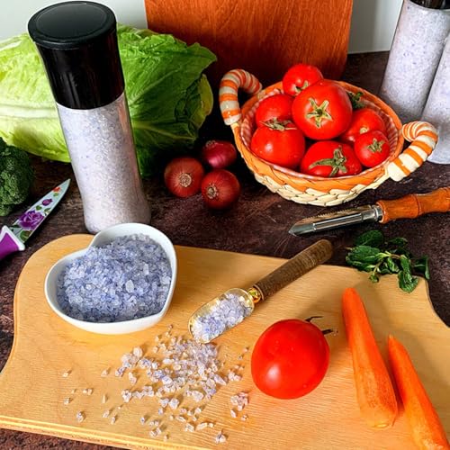 Ancient Blue Salt – Rare Mineral Treasure | High Potassium, Low Sodium, Pure & Unprocessed | Gourmet-Grade by Richure 100g (3.52 oz)