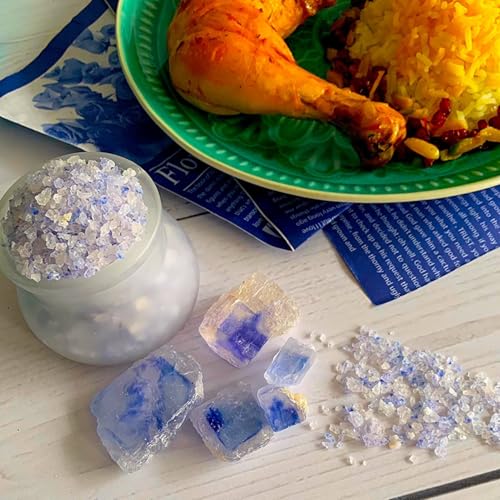 Ancient Blue Salt – Rare Mineral Treasure | High Potassium, Low Sodium, Pure & Unprocessed | Gourmet-Grade by Richure 100g (3.52 oz)